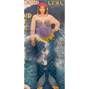 Underland NYC Mermaid Adult Bodysuit Size L/XL HoodElastic Ankle Wrists Zipper